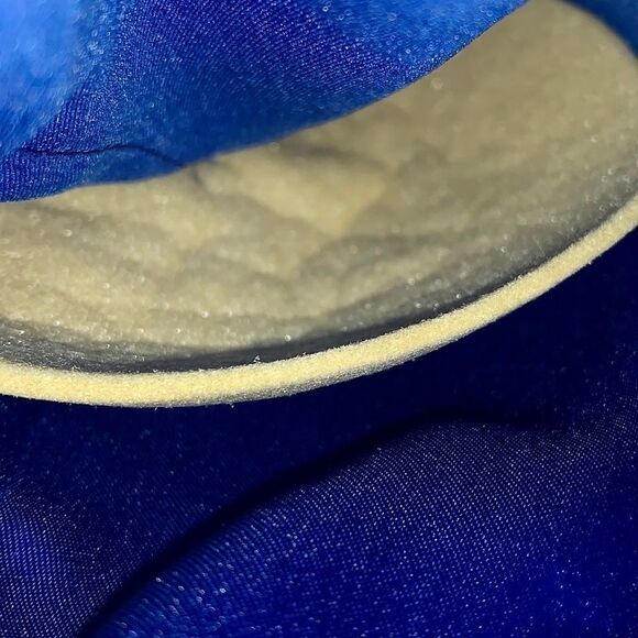 Royal Blue Silk Beaded Dress Sean Collection - Picture 7 of 8